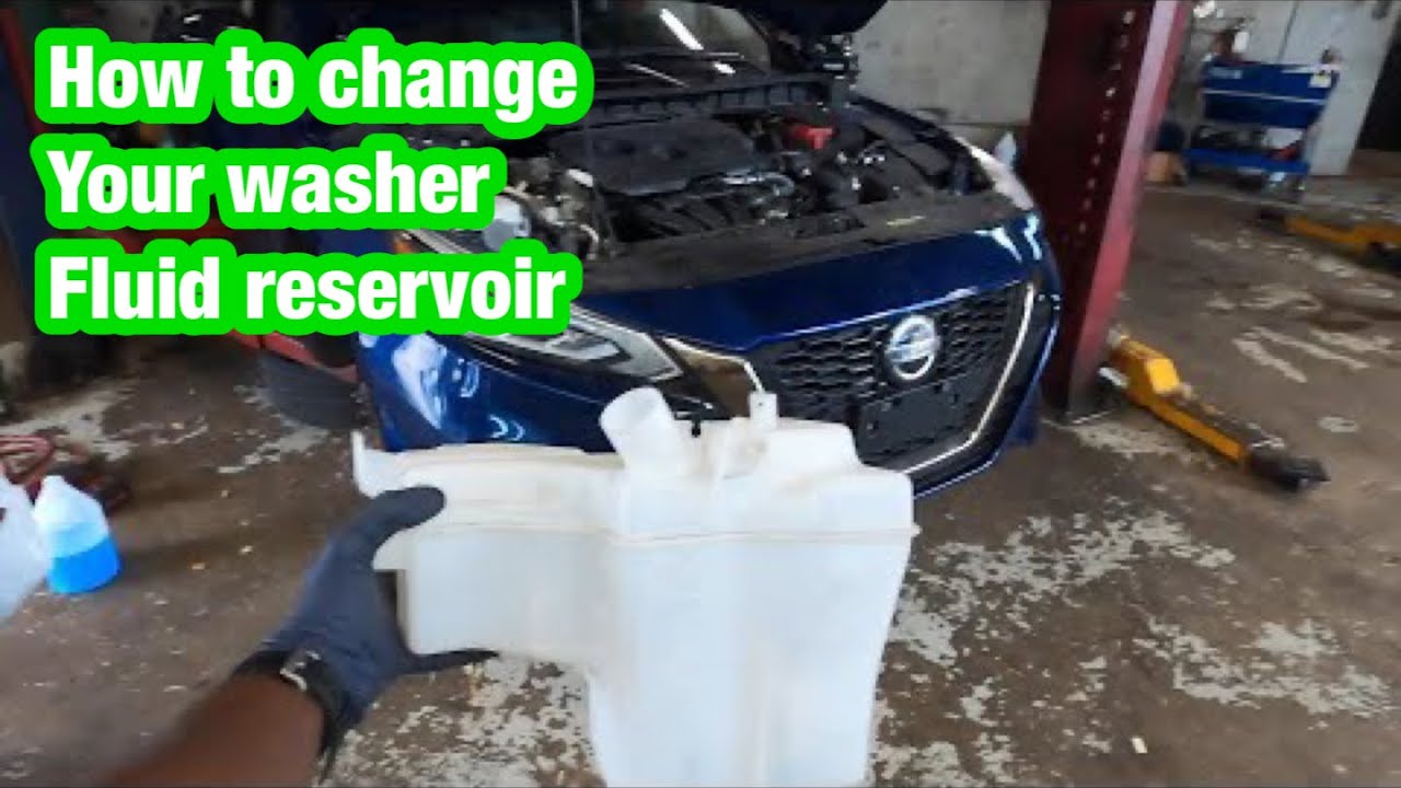 Replacing the washer reservoir tank on Nissan Altima 