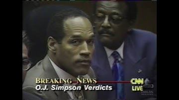 OJ Simpson Trial Verdict (10-03-1995) CNN