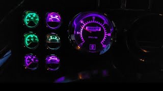 kenworth w900 gauges | Dash lights#led #kenworth #peterbilt #multicolor by Truckomize 8,151 views 2 years ago 3 minutes, 49 seconds