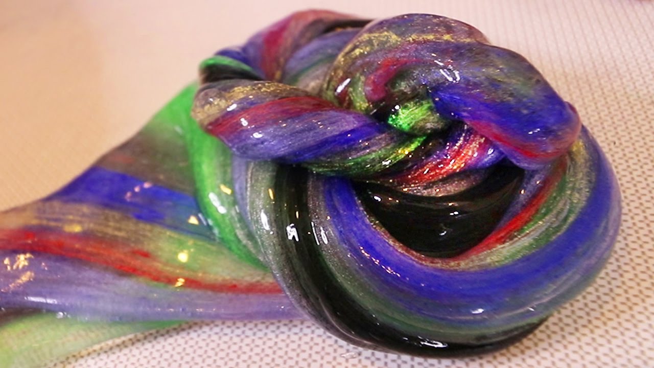 DIY Mix Avalanche Slime Marble Liquid Glass Putty Elieoops YouTube
