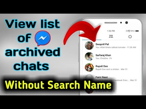 How To Archive And Unarchive Messages On Messenger || 'Forget Name Problem' Solve || JK Technical ||