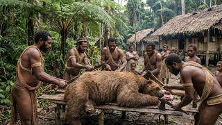 Sloth Encounter in the Amazon Rainforest | Korowai Tribe Survival Documentary