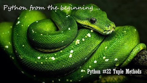 #PythonInTamil #22 | #TupleBasics #PythonProgrammingInTamil | #TupleMethods | #TupleBuiltInMethods