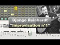 Django reinhardt  improvisation n1 1937  gill  jazz transcription
