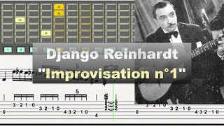Django Reinhardt - "Improvisation n°1" (1937) - Gill & Jazz Transcription chords