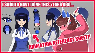 How I make OC Animation Reference Sheets!【Speedpaint+Chat】