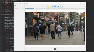 Video Player (using QGraphicsView) | Python | OpenCV | PyQT |