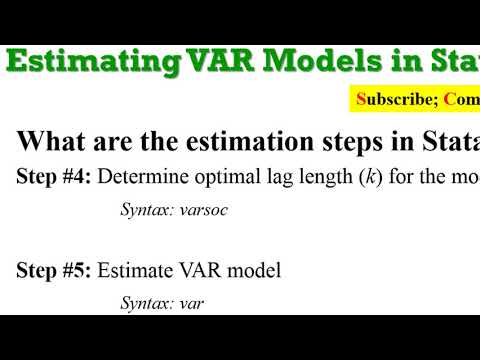 (Stata13): VAR Estimation and Discussions #var #Johansen #lags #serialcorrelation #normality