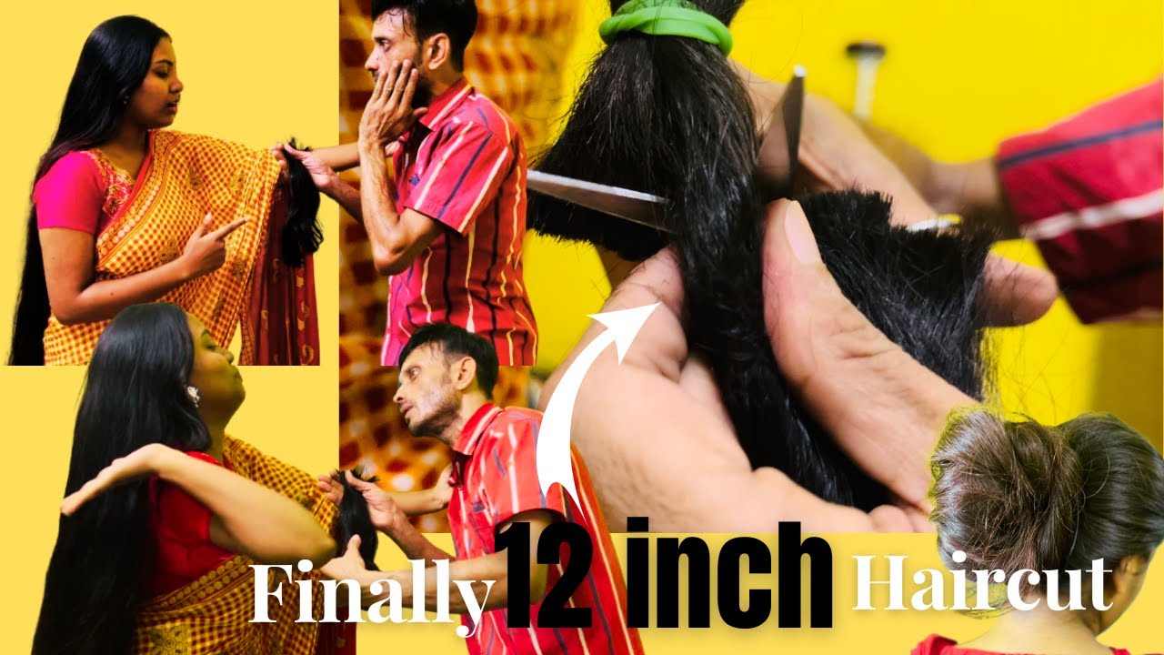 Finally Tanvi cut her knee length hair to short💇‍♀️|| Extreme longhair cut by man || Long hairCut