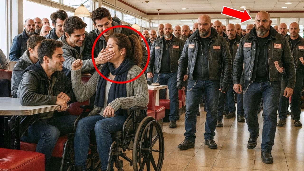 Хулиганы избили девушку-инвалида в закусочной — через 9 минут туда вошли 100 байкеров