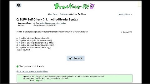 Java Practice It || 3.1 methodHeaderSyntax|| method basics