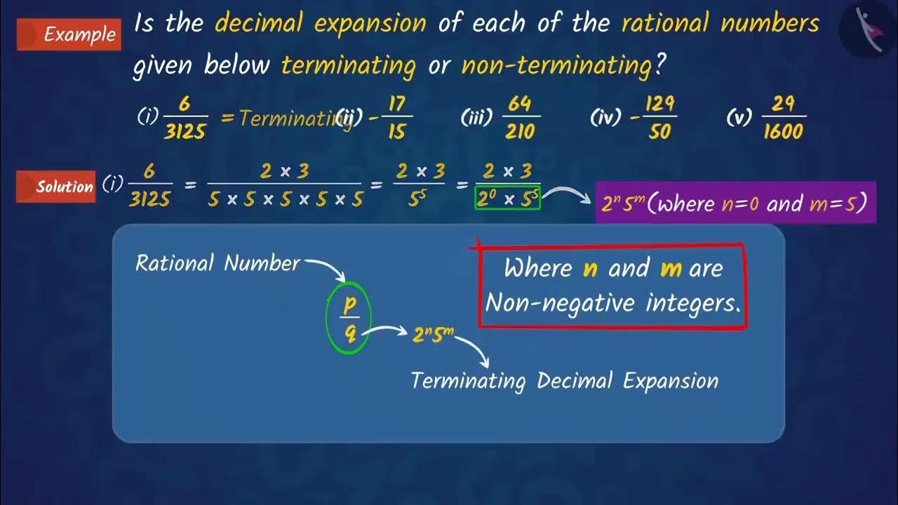 Identify Terminating and Non Terminating Rational Numbers | Class 10 ...
