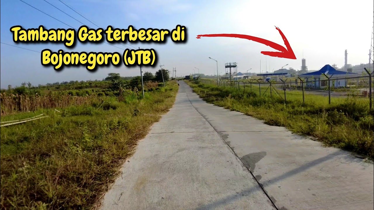 Jalan Pedesaan Ngasem Gayam via pertambangan Gas Terbesar di Bojonegoro, JTB