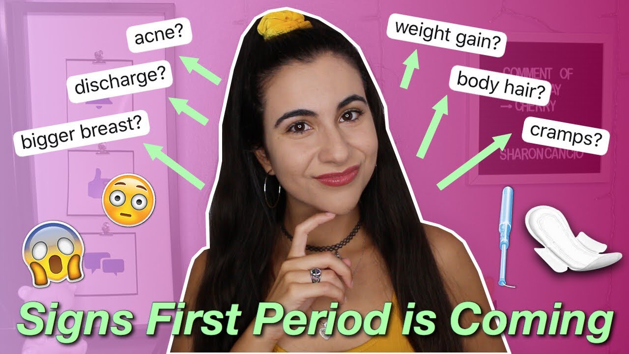 5 Signs Your FIRST Period is Coming! (how to tell)