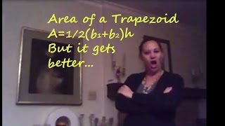 How to find the area of a trapezoid - Area of a Trapezoid Song!