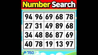 Number Search #750 You should do brain training while you still can.【Match | brain game | puzzle 】 screenshot 2