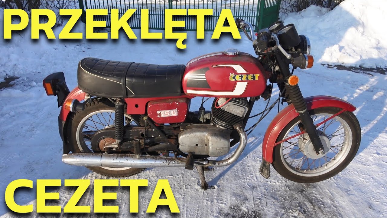 Przeklęta Cezet CZ 350 - zimowe odpalenie po długim postoju