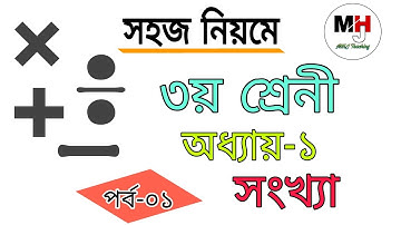 ৩য় শ্রেনির গনিত সমাধান ১ম অধ্যায়- সংখ্যা | (part- 1) | Class 3 Math Chapter 1 Solution | Numbers.