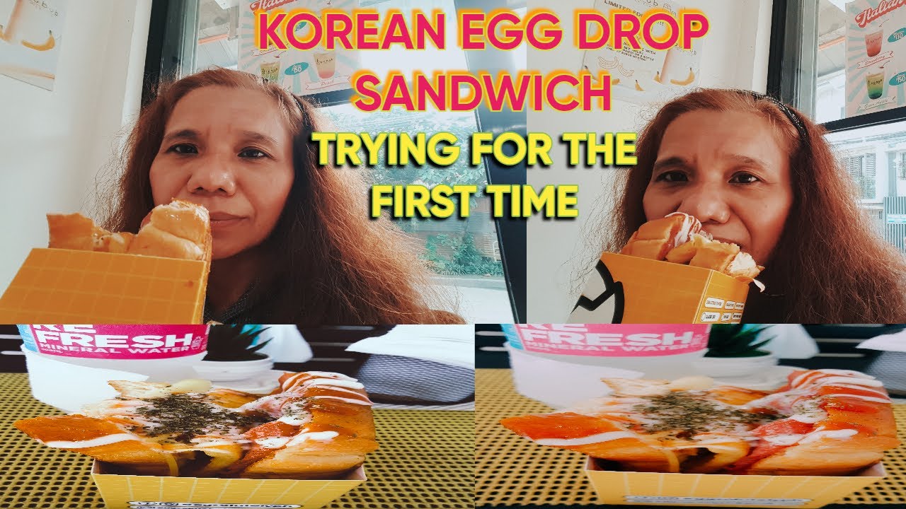 Korean Egg Drop Sandwich Trying For The First Time koreaneggdrop 