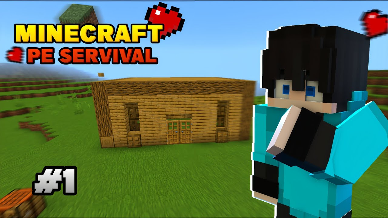 Minecraft Pe Survival Series Part 1 || In Hindi 1.21 || New Beginning ...
