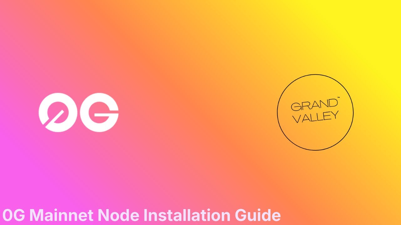 How to Set Up 0G Labs Mainnet Validator Node in 2 Minutes Using Valley ...