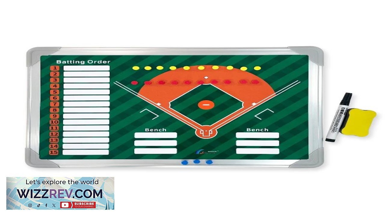Portable baseball tactical board Softball training game coaching board repeatable erasable Review