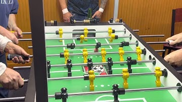 Professional Foosball pro “Moose” with the Triple-Tap snake shot !!!