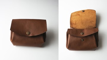 Design and make a leather accordion wallet - part 1