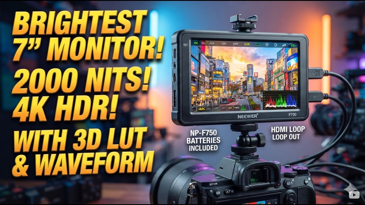 NEEWER F700 Review – Best 2000-Nit Camera Monitor? - YouTube