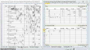 Accounting Cycle Example #2: Posting Journal Entries to the General Ledger