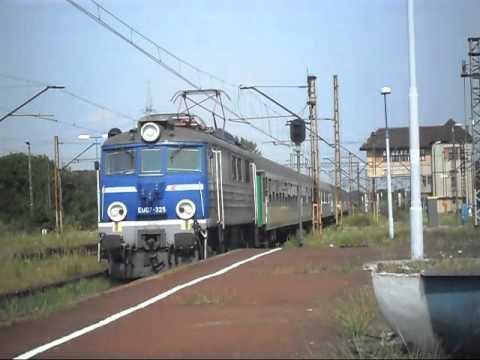 EU07-325 z TLK Hetman z ładną jedynką; Kędzierzyn-Koźle, 1.08.12 r. rail trail cafe