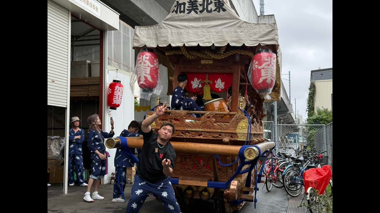 平野区 旭神社 加美北東 だんじり祭り 試験曳き 生中継 LIVE - YouTube