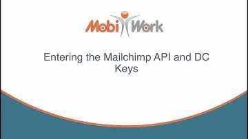 Entering the Mailchimp API and DC Keys