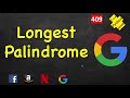 Longest Palindrome | LeetCode 409 | C++, Java, Python
