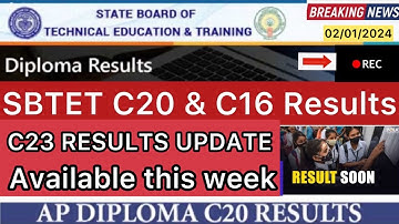 AP DIPLOMA C23/C16/C20 RESULTS AVAILABLE SOON | AP SBTET DIPLOMA OCT/NOV RESULTS INFO