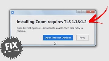 Installing ZOOM Requires TLS 1.1 & 1.2 Error Solution | Tech Tips Parth
