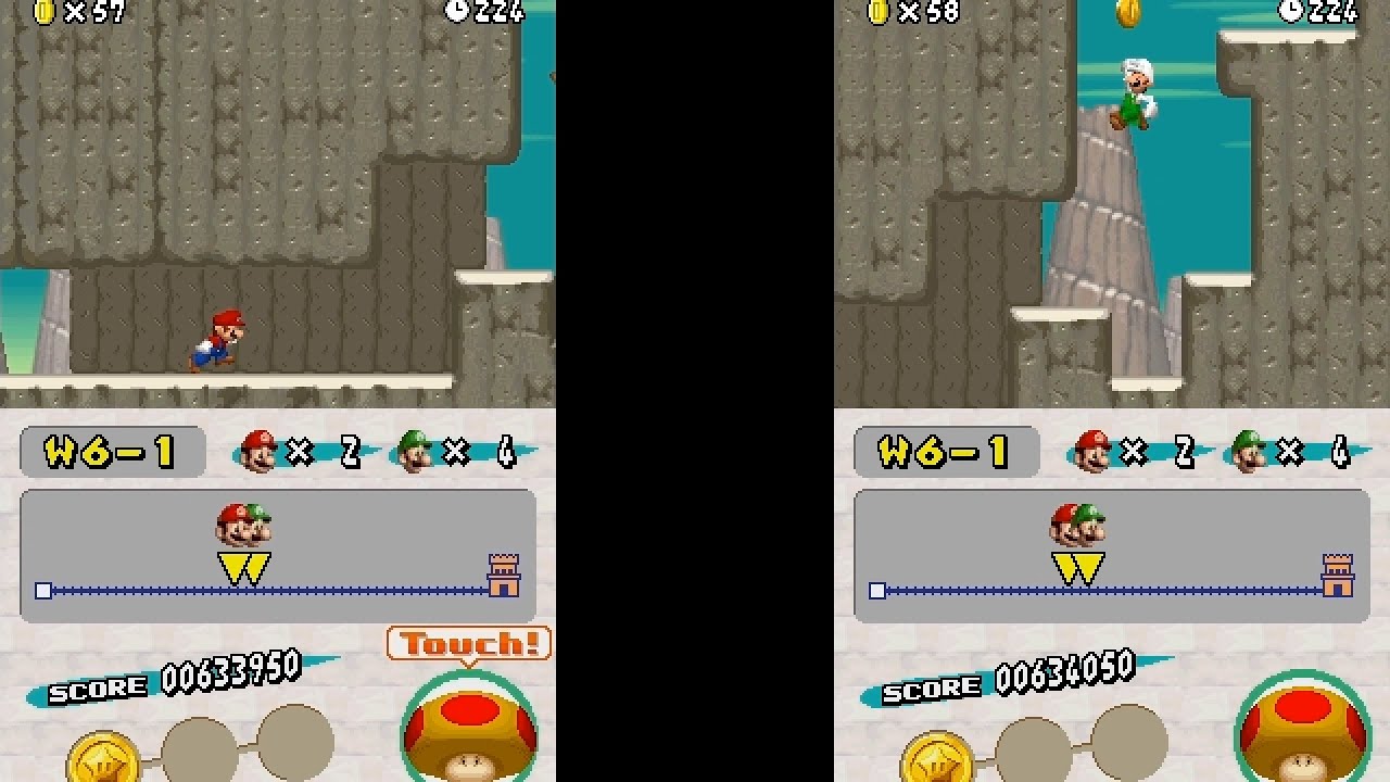 New Super Mario Bros. DS CoOp Hack World 6, Part 1 with MelonDS and Parsec) YouTube
