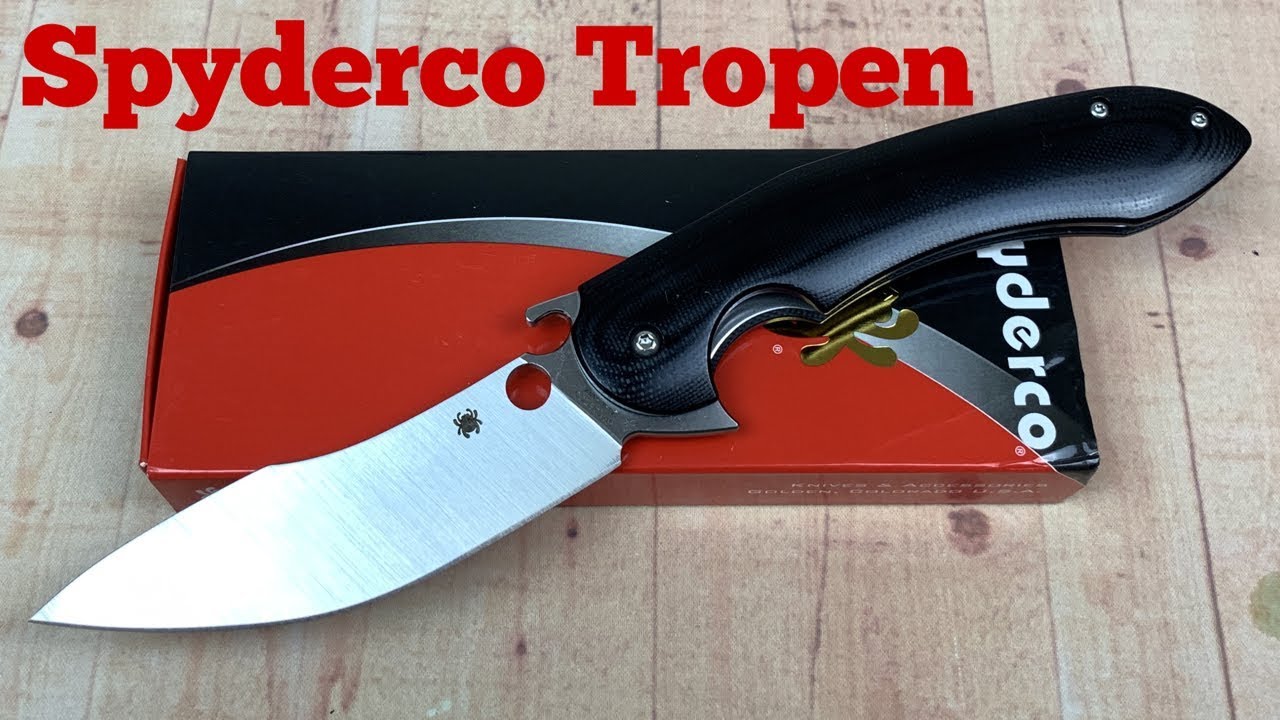 Spyderco Vogt Tropen C237GP compression lock flipper knife We