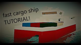 fast cargo transporter ship TUTORIAL! [plane crazy roblox]