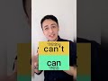 canとcan'tの発音の誤解【リアル発音記号解説付】#shorts