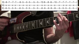 Sick Riff #5 - Ektomorf - Scream - Guitar Lesson - WITH TABS