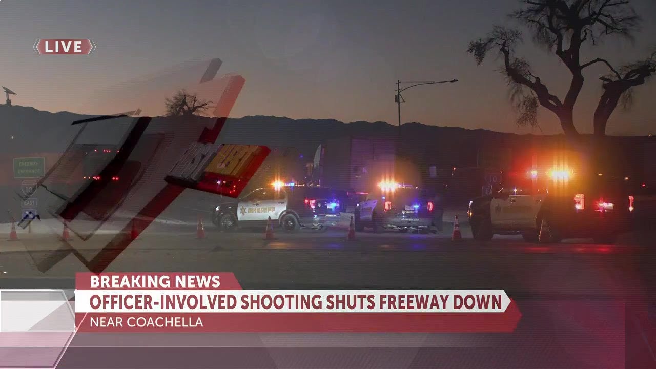 Suspect in custody following officer-involved shooting on I-10 east of Coachella
