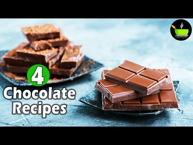 4 Easy Chocolate Dessert | Best Desserts With Chocolate | Chocolate Mousse | Chocolate Cake | She Cooks