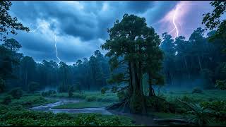 3 HR Dynamic Rain & Thunderstorm Immersion ⛈️💧 | Sleep, Study