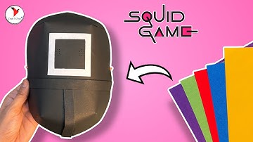 The Secret To Make A Squid Game Mask With Paper | Easy Tutorial 🦑