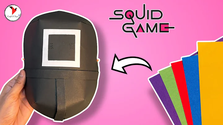 The Secret To Make A Squid Game Mask With Paper | Easy Tutorial 🦑
