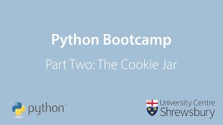 Python Bootcamp Part Two: The Cookie Jar