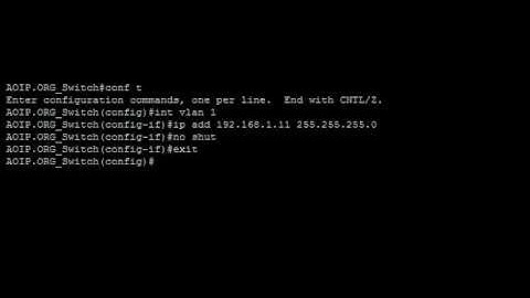 Setting an IP address and Default Gateway on a Cisco Switch  - From our Free Tutorial website.