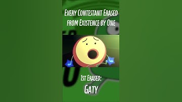 Every Contestant Erased from Existence by One #shorts #bfdi #tpot