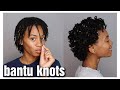 bantu knots on short locs